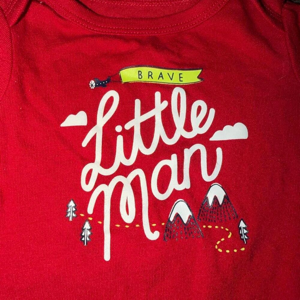 Cat-jack Men's Red Sleepsuits-babygrows - Picture 2 of 4